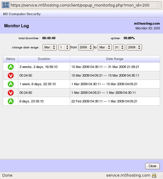 Monitor Log
