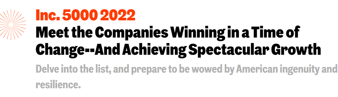 For the Second Consecutive Year M5 Hosting included on the Inc. 5000