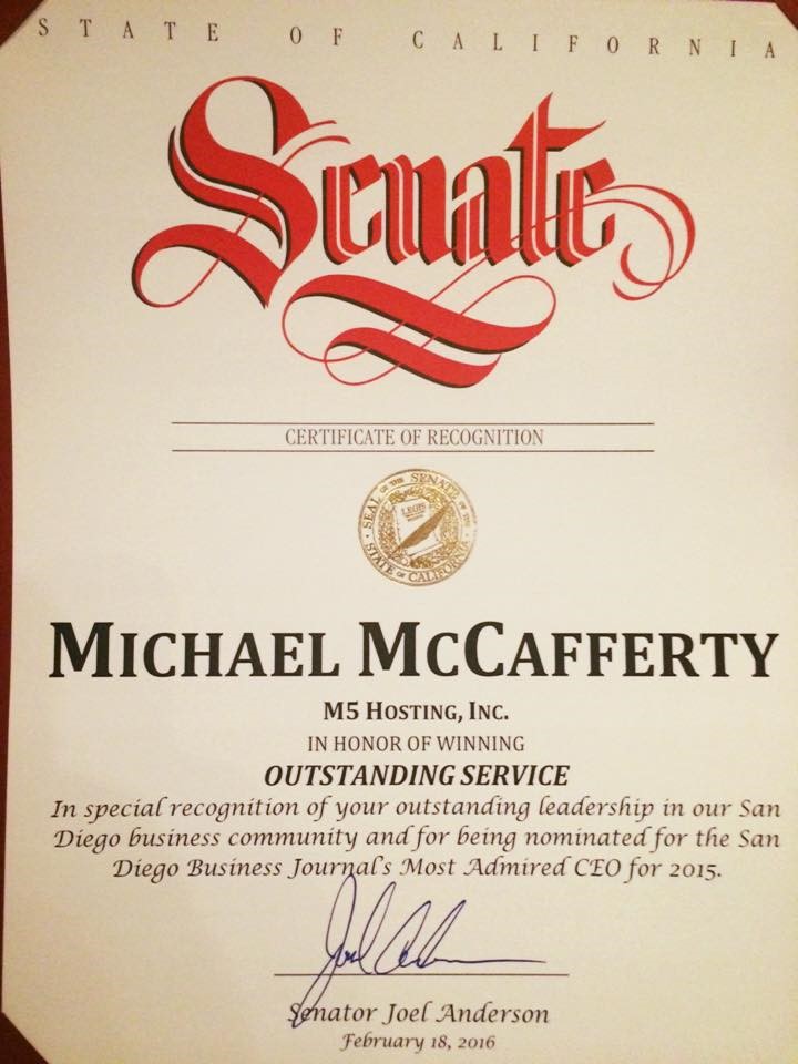 Mike Senate Cert